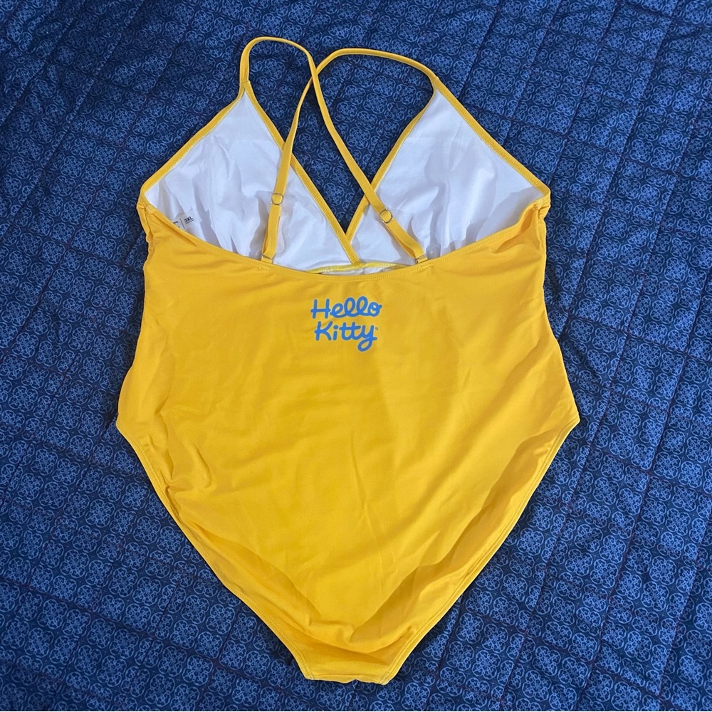 Yellow Hello Kitty One Piece Swimsuit - Picture 8 of 8